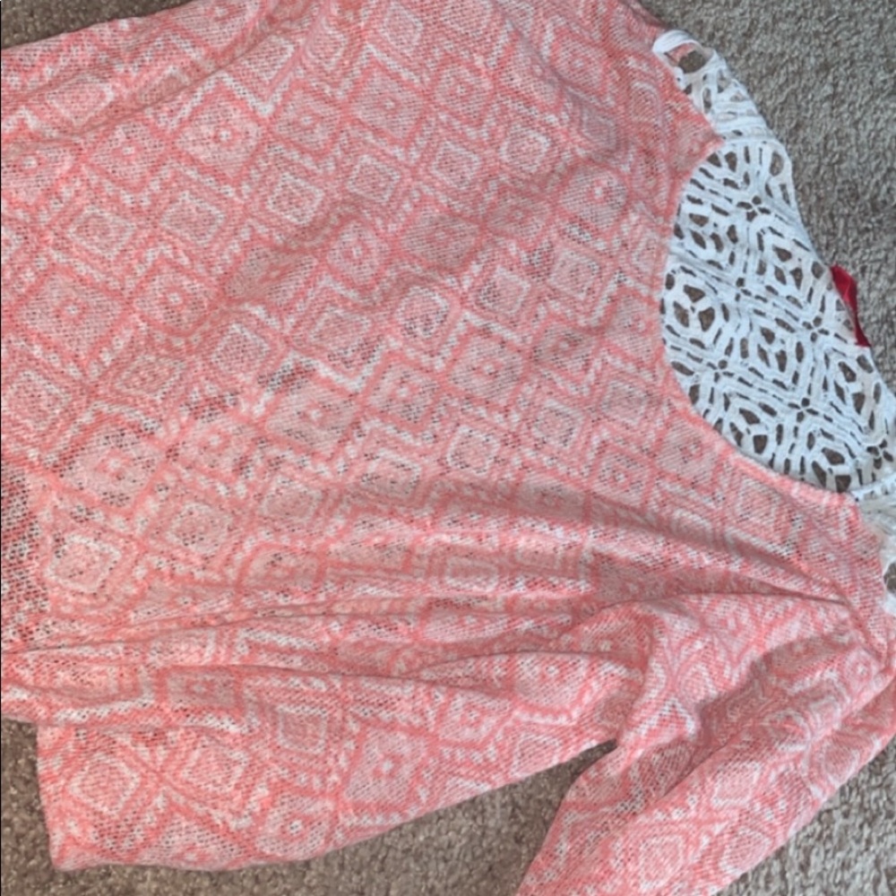 Pink and white long sleeve